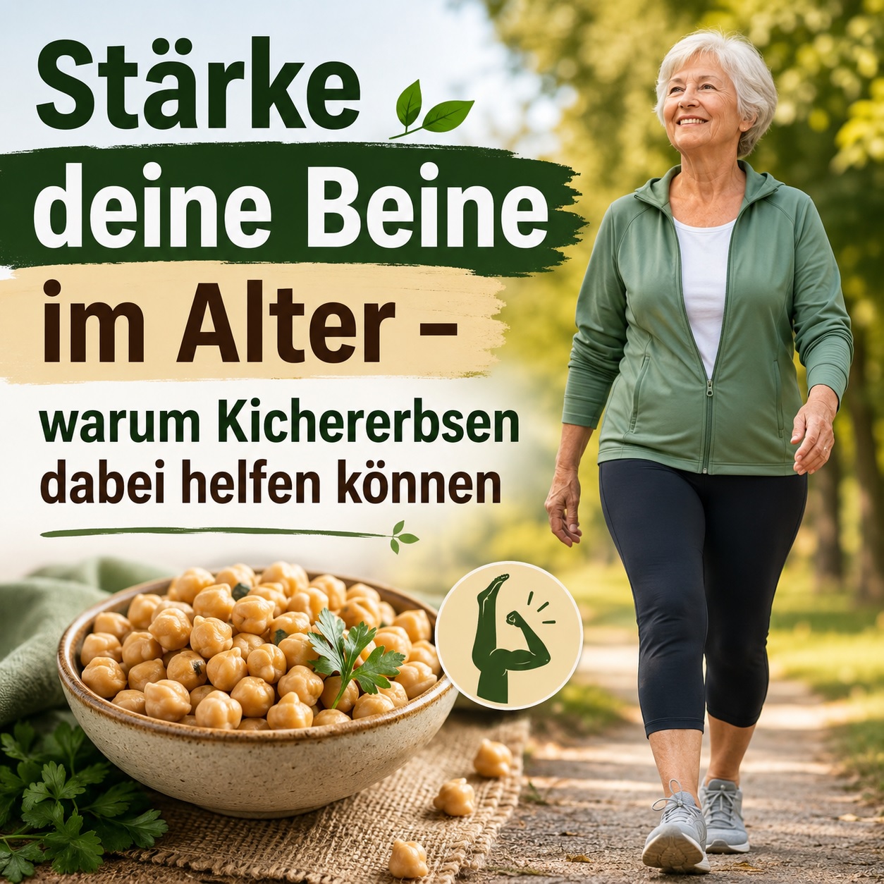 Stzärke deine Beine mit Kichererbsen