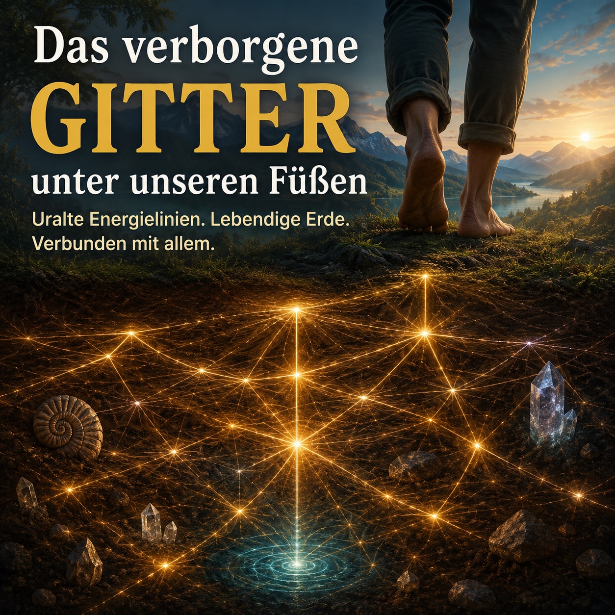 Verborgene Gitter unter den Füßen