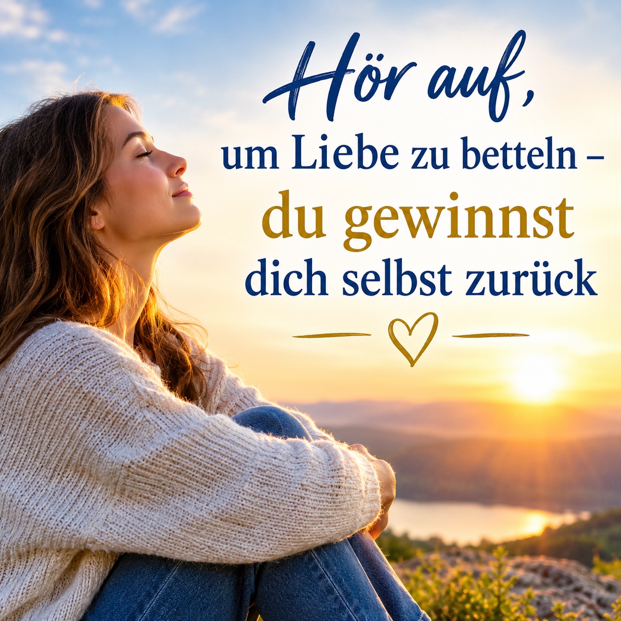 Hör auf, um Liebe zu betteln